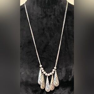 C Est. 1946 Silver-Tone Multi Pendant Necklace - Women 29”-32”